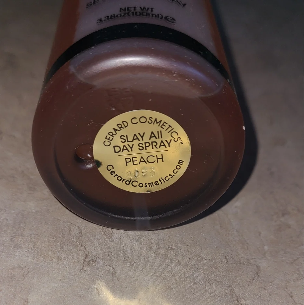 Gerard Cosmetics Slay All Day Setting Spray Peach Full Size 3.38 oz 100mL NIB